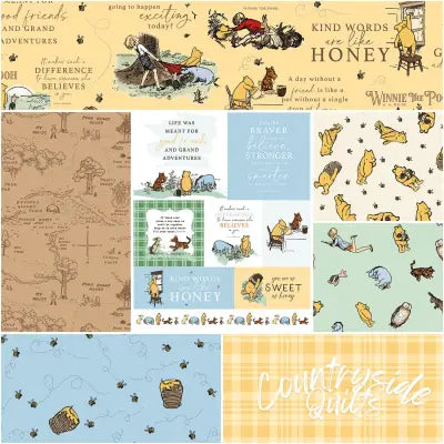Winnie the Pooh 1 Yard Bundle Sunshine, 7 Pcs.