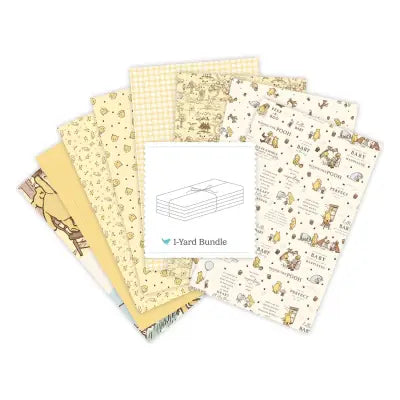 Winnie-the-Pooh Baby 1 Yard Bundle Cream, 8 Pcs.