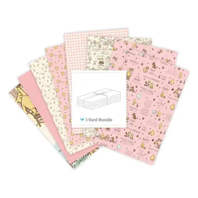 Winnie-the-Pooh Baby 1 Yard Bundle Pink, 8 Pcs.