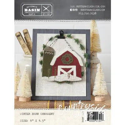 Winter Barn Ornament