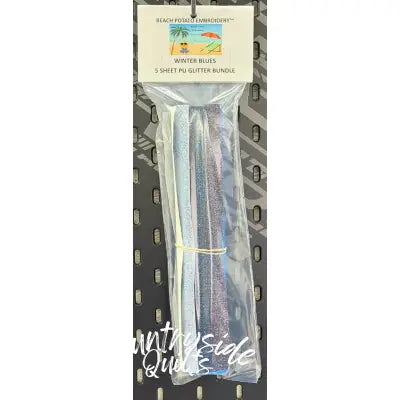 Winter Blues Glitter Sheet Bundle 5pk