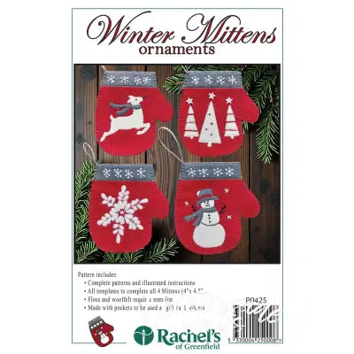 Winter Mittens Ornament Pattern