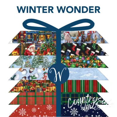 Winter Wonder Fat Quarter Bundle, Includes 3 Panels, 16Pcs