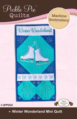 Winter Wonderland In-the-Hoop Machine Embroidery Mini Quilt