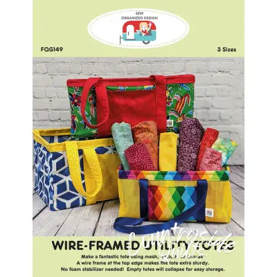 Wire-Framed Utility Totes