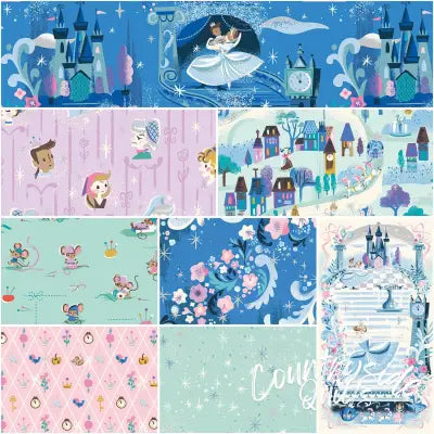Wishes 1 Yard Bundle Blueberry, 8 Pcs.