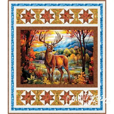 Wonderer of the Woods Digitally Printed Quilt Panel Sample