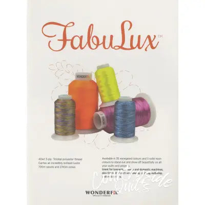 WonderFil Real Thread Fabulux Color Card