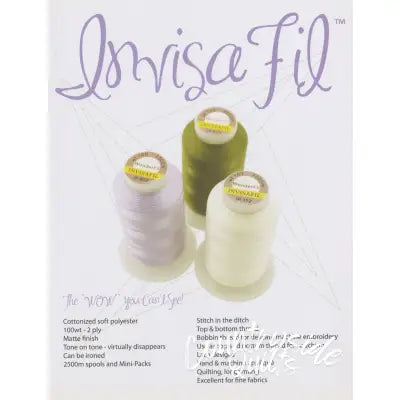 WonderFil Real Thread Invisafil Color Card