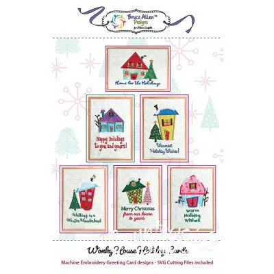 Wonky House Holiday Greeting Cards