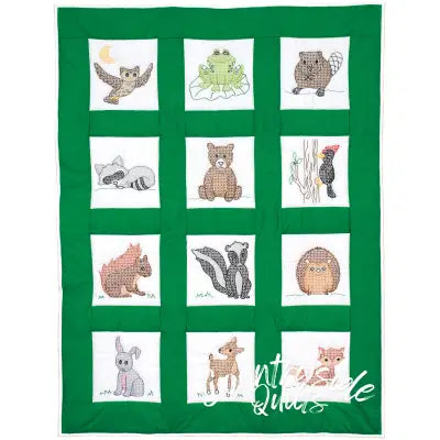 Woodland Animals Nursery Quilt Blocks