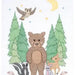 Woodland Bear Crib Quilt Top Baby Quilts 815553