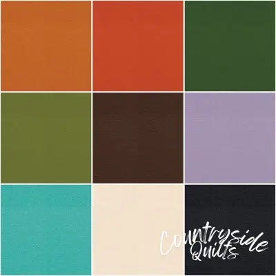 Wool Autumn 10in Squares, 9pcs/bundle