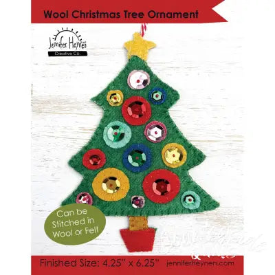 Wool Christmas Tree Ornament Sewing Pattern
