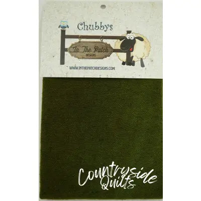 Wool Chubbys 16in Felted Square Olive Heather