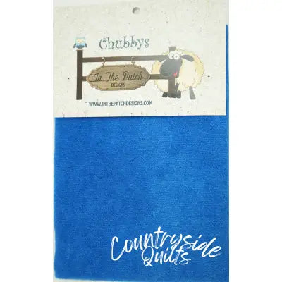 Wool Chubbys 16in Felted Square Prairie Blue Ivory Solid