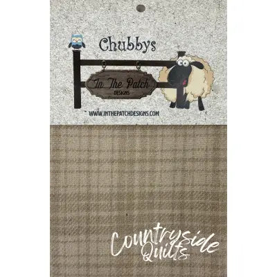 Wool Chubbys 16in Felted Square Tan Dan's Plaid