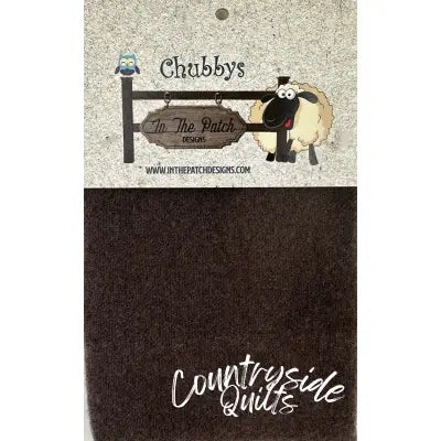 Wool Chubbys 16in Felted Square Warm Brown Solid