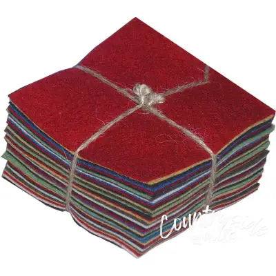 Wool Felt 100% Wool Homespun Charm Pack