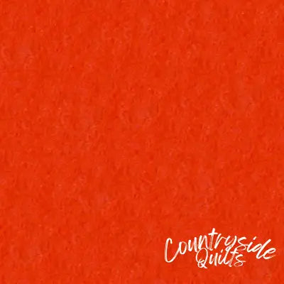 Wool Felt Dark Orange 36in x 36in
