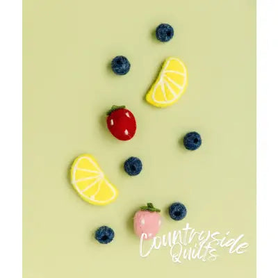 Wool Felt Lemons & Berries 10pk