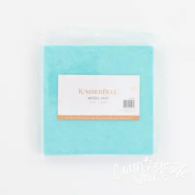 Wool Mat Aqua 6in x 6in