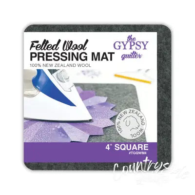 Wool Pressing Mat 4in x 4in x 1/2in Thick