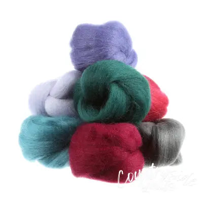 Wool Roving 8 15in pcs Vintage