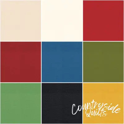 Wool Summer 10in Squares, 9pcs/bundle