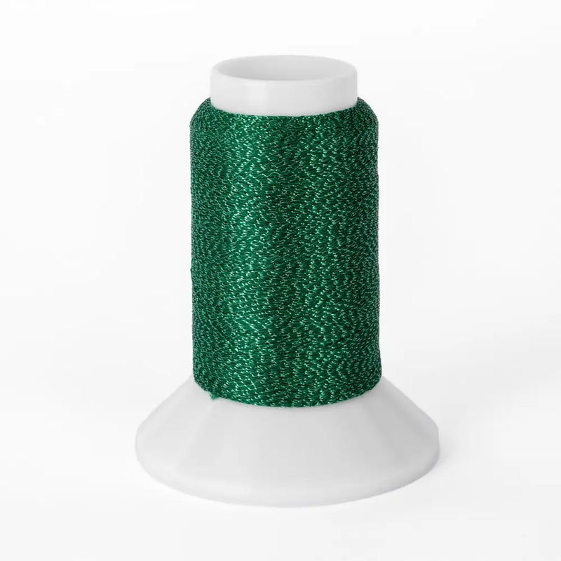Woolly Nylon Metallic #316 - Green Mini Cone Thread