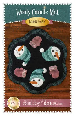 Wooly Candle Mat January