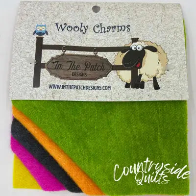 Wooly Charms 5in x 5in 80's Neon 5ct