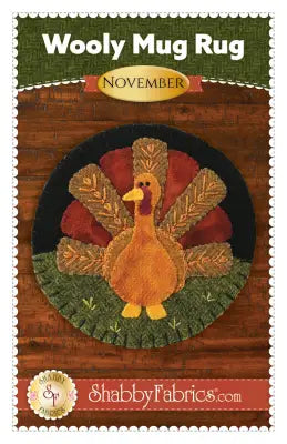 Wooly Mug Rug November