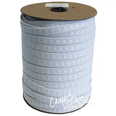 Woven No Roll Elastic 1/2in x 144yd White