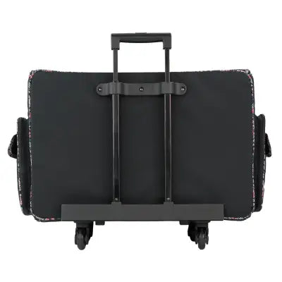 XXL Rolling Sewing Machine Tote Black Floral