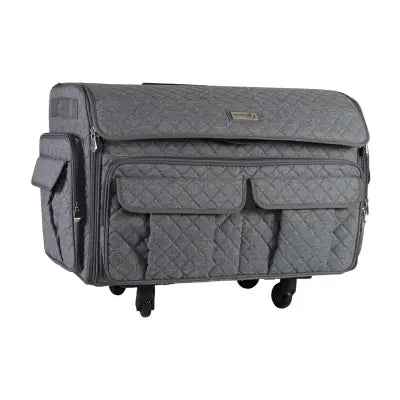 XXL Rolling Sewing Machine Tote Heather Gray