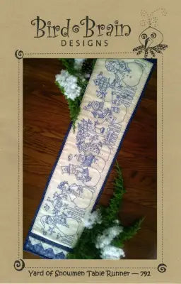 Yard of Snowmen Table Runner