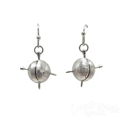 Yarn Drop Earring Silver