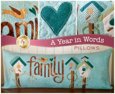 A Year In Words - Family Pillow - March