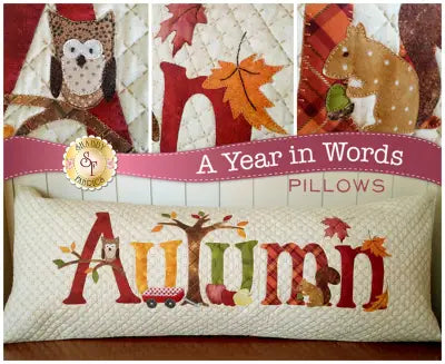 A Year In Words Pillow Autumn September