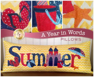 A Year In Words Pillow Summer July