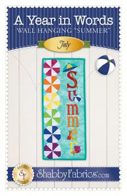 A Year in Words Wall Hanging Summer July