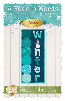 A Year in Words Wall Hanging Winter January