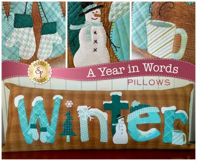 A Year In Words - Winter Pillow - January