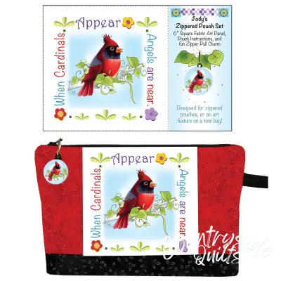 Zipper Pouch Set Cardinal
