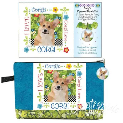 Zipper Pouch Set Corgi