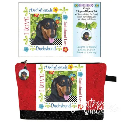 Zipper Pouch Set Dachshund