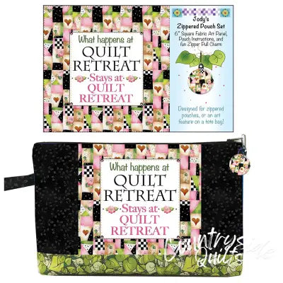 Zipper Pouch Set P & B Quilt Retreat