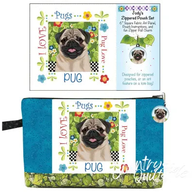 Zipper Pouch Set Pug