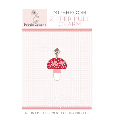 Zipper Pull Charm Mushroom Charm
